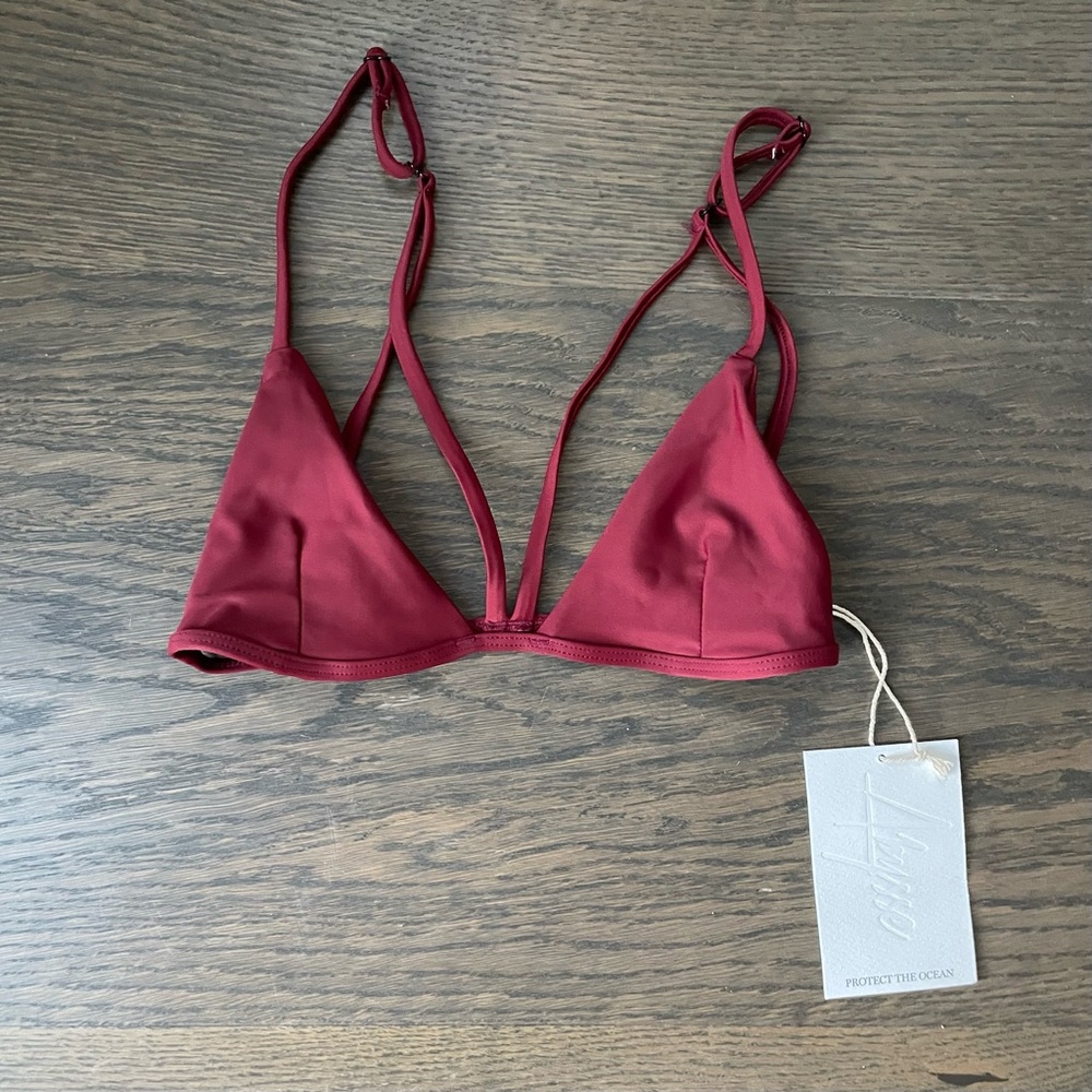 Abysse Swimwear Red Bikini Top